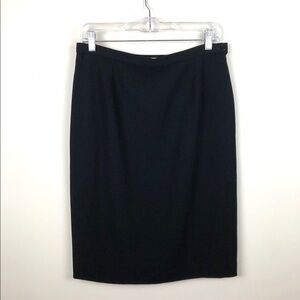 Giorgio Armani Vintage Black Wool Skirt 46 10 90's